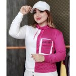 بلوز کراپ دو رنگ - مانتو پاتریس رشت