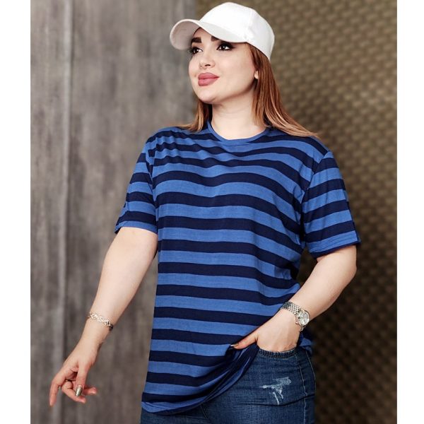 تیشرت لانگ راه راه - مانتو پاتریس رشت