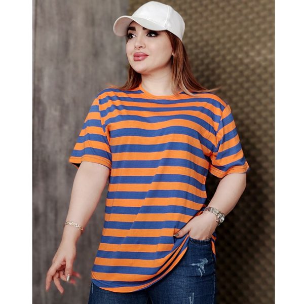 تیشرت لانگ راه راه - مانتو پاتریس رشت