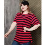 تیشرت لانگ راه راه - مانتو پاتریس رشت