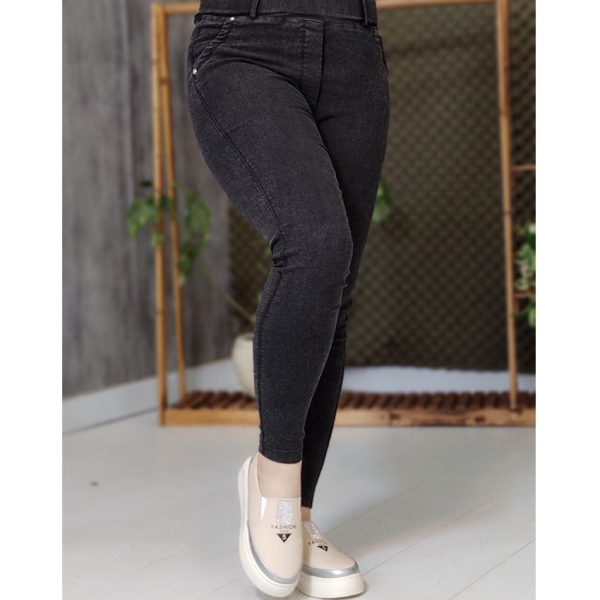 شلوار لوله ذغالی 31400166 - Image 2