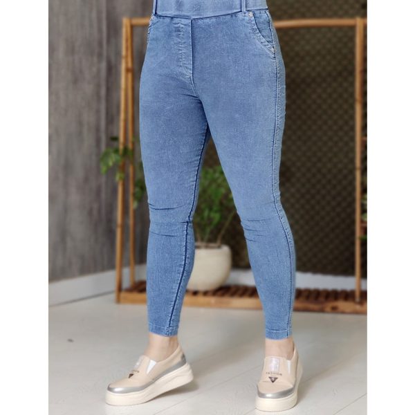 شلوار نیل لوله آبی - مانتو پاتریس رشت