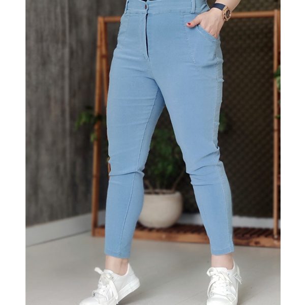 شلوار مام فیت دکمه ای - مانتو پاتریس رشت