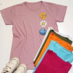 تیشرت نخ پنبه قواره دار ایموجی - مانتو پاتریس رشت