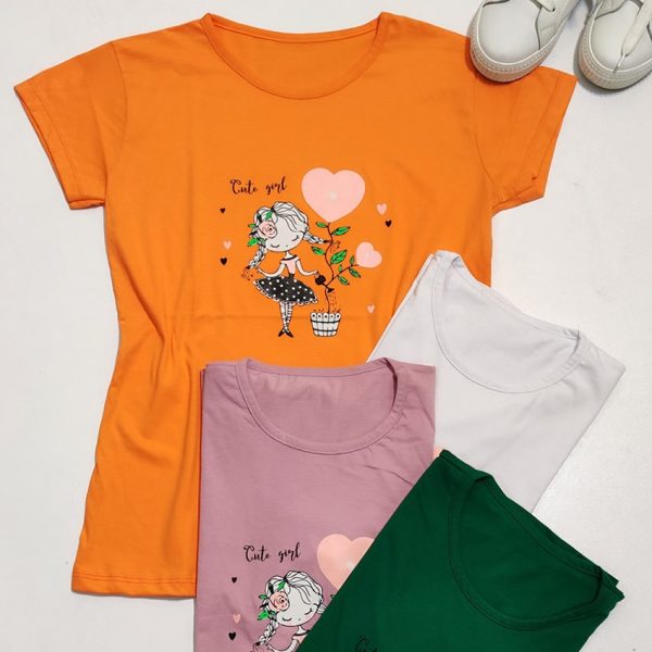 تیشرت چاپ کیوت کت - مانتو پاتریس رشت