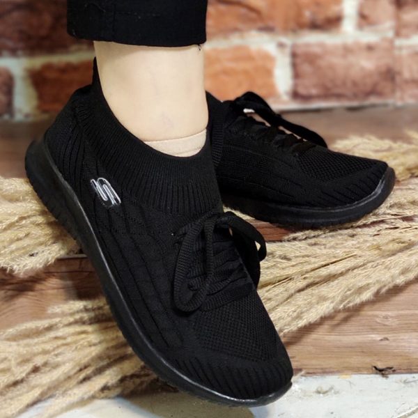 کتونی اسکیچرز مشکی 33000170 - Image 3