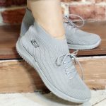 کتونی ساقدار اسکیچرز طوسی