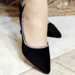 کفش مخمل دور نگین - مانتو پاتریس رشت