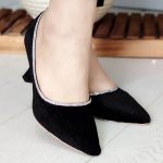 کفش مخمل دور نگین - مانتو پاتریس رشت