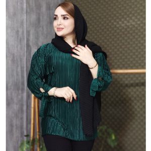 شومیز ساتن پلیسه - مانتو پاتریس رشت
