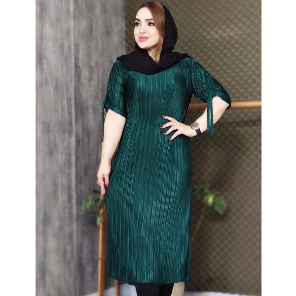 پیراهن ساتن پلیسه - مانتو پاتریس رشت