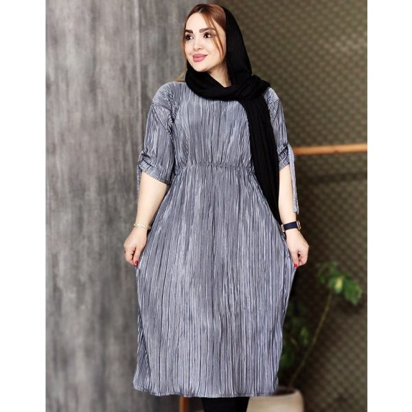 پیراهن ساتن پلیسه - مانتو پاتریس رشت