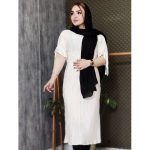 پیراهن ساتن پلیسه - مانتو پاتریس رشت