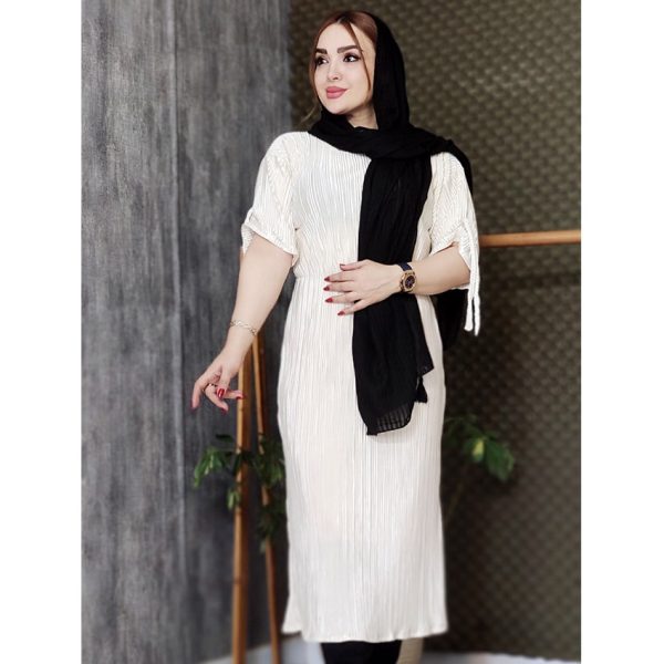 پیراهن ساتن پلیسه - مانتو پاتریس رشت