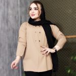 شومیز کراش جلوبسته - مانتو پاتریس رشت