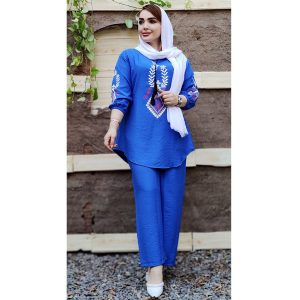 ست کرسپو چاپی منگوله دار - مانتو پاتریس رشت