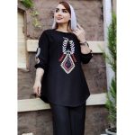 ست کرسپو چاپی منگوله دار - مانتو پاتریس رشت