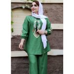 ست کرسپو چاپی منگوله دار - مانتو پاتریس رشت