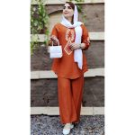 ست کرسپو چاپی منگوله دار - مانتو پاتریس رشت