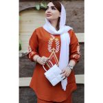 ست کرسپو چاپی منگوله دار - مانتو پاتریس رشت