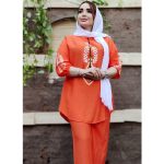 ست کرسپو چاپی منگوله دار - مانتو پاتریس رشت