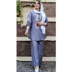 ست کرسپو چاپی منگوله دار - مانتو پاتریس رشت