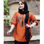 تونیک چاپ برگ آبی - مانتو پاتریس رشت