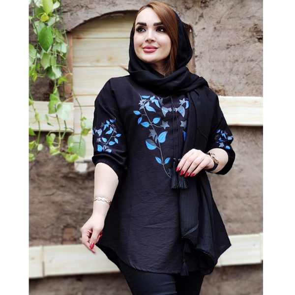 تونیک چاپ برگ آبی - مانتو پاتریس رشت