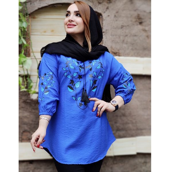 تونیک چاپ برگ آبی - مانتو پاتریس رشت