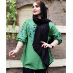 تونیک چاپ برگ آبی - مانتو پاتریس رشت