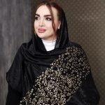 شال حاشیه توپی طلایی - مانتو پاتریس رشت