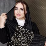 شال حاشیه توپی طلایی - مانتو پاتریس رشت