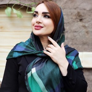 روسری چهارخونه نخی - مانتو پاتریس رشت