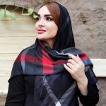 روسری چهارخونه نخی - مانتو پاتریس رشت