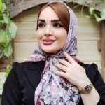 روسری نخی گلدار قواره کوچک - مانتو پاتریس رشت