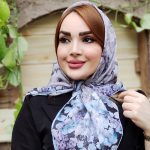 روسری نخی گلدار قواره کوچک - مانتو پاتریس رشت