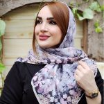 روسری نخی گلدار قواره کوچک - مانتو پاتریس رشت