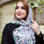 روسری نخی گلدار قواره کوچک - مانتو پاتریس رشت