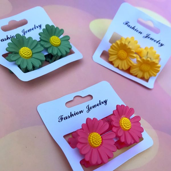 کلیپس مو بابونه کوچک رنگی