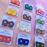 کلیپس مو بابونه کوچک رنگی