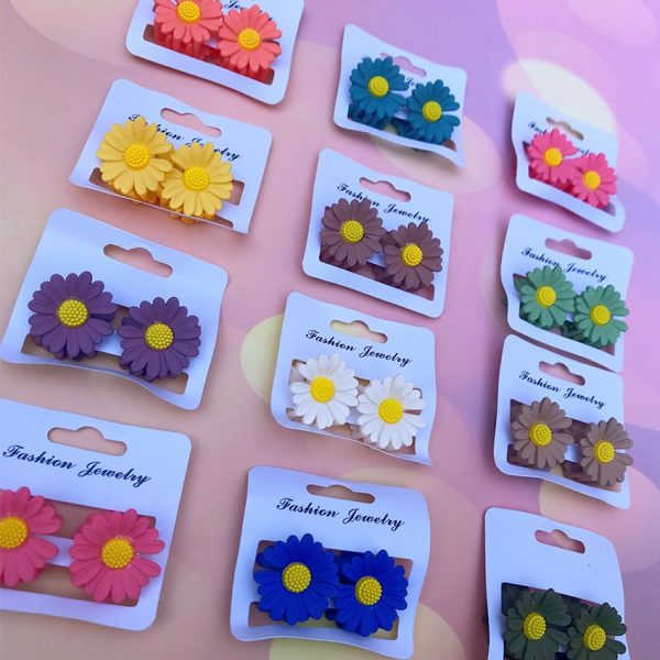 کلیپس مو بابونه کوچک رنگی