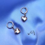 گوشواره قلبی طلایی- مانتو پاتریس رشت