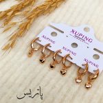 گوشواره قلبی طلایی- مانتو پاتریس رشت