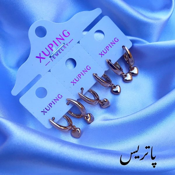 گوشواره قلبی طلایی- مانتو پاتریس رشت