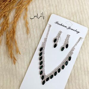 نیم ست نگین سبز - مانتو پاتریس رشت