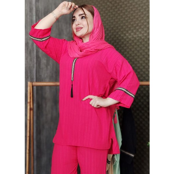 ست کراش منگوله دار - مانتو پاتریس رشت