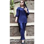 ست شومیز شلوار پلیسه ساتن - مانتو پاتریس رشت