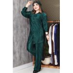 ست شومیز شلوار پلیسه ساتن - مانتو پاتریس رشت