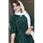 ست ساتن پلیسه آستین کشی