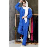 ست ساتن پلیسه آستین کشی